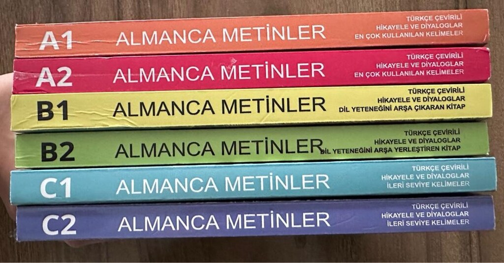 Almanca öğrenim ve okuma seti (A1-C2 komple seri +2 hikaye kitabı) - 8