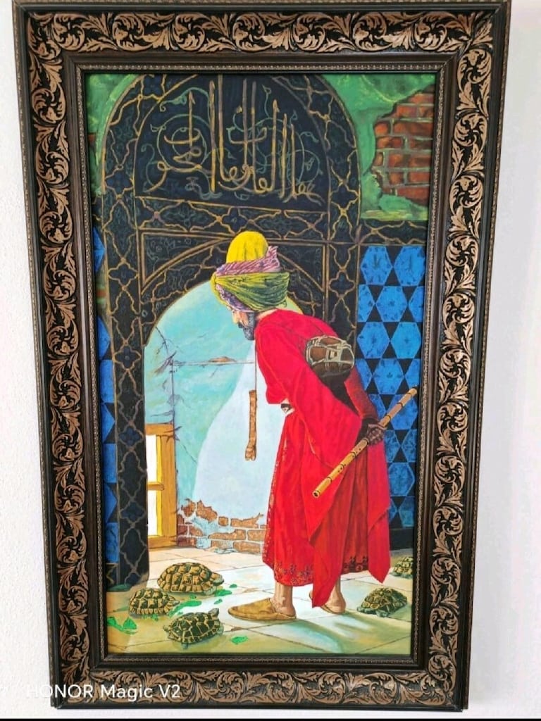 MUHTEŞEM BÜYÜK BOY 1.SINIF YAĞLI BOYA ESER REPRODÜKSİYON - 3