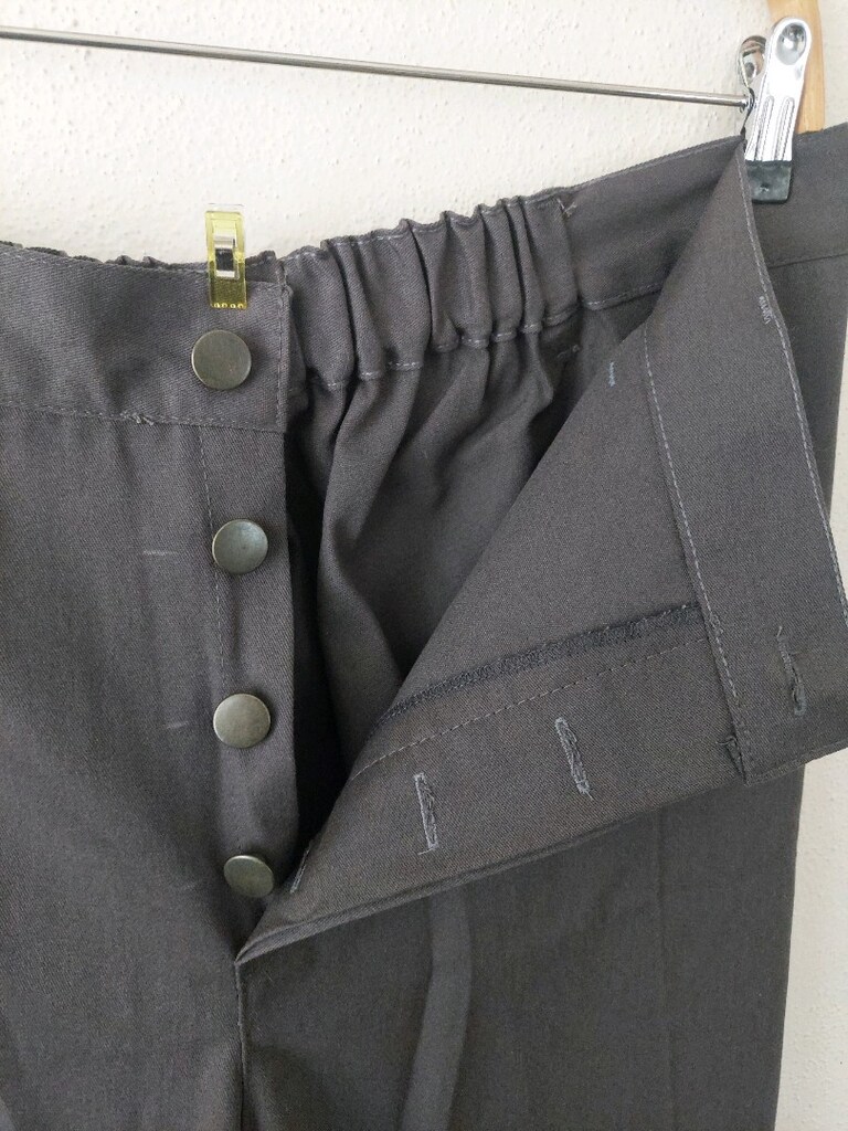 Erkek Beli lastikli Füme iş pantolonu - 7