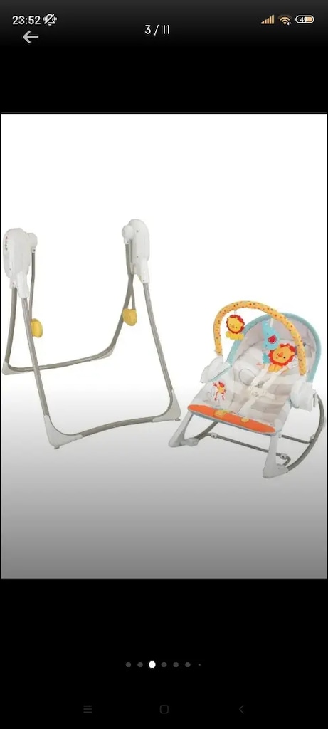 Fisher price 3in1 salıncak otomatik sallanan müzikli salıncak