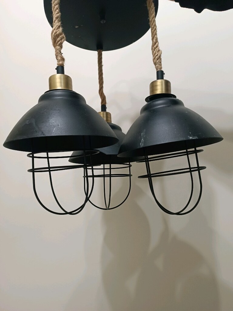 ÜÇLÜ LAMBA AVİZE ABAJUR - 3