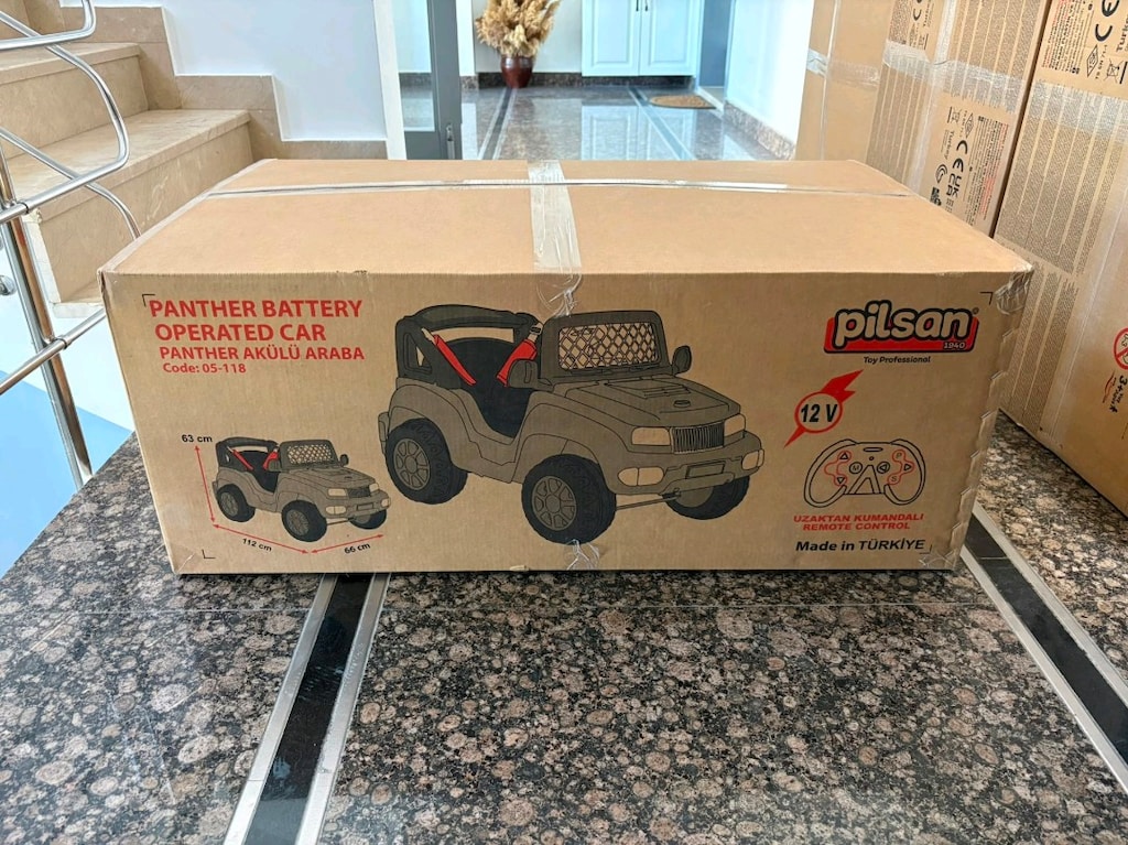 Pilsan Panther Siyah Akülü Araba 05118