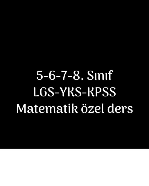 Özel Ders (Gaziantep matematik)