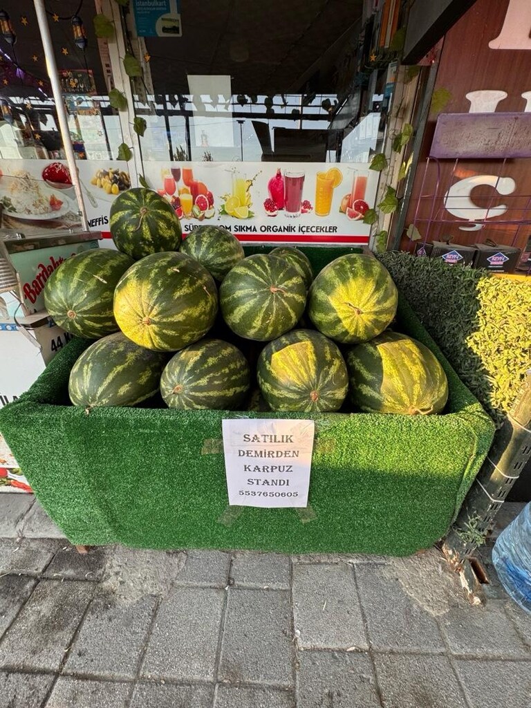 karpuz standı demirden ölçüler eni 115 cm boyu 120 cm derinlik 37 cm - 5