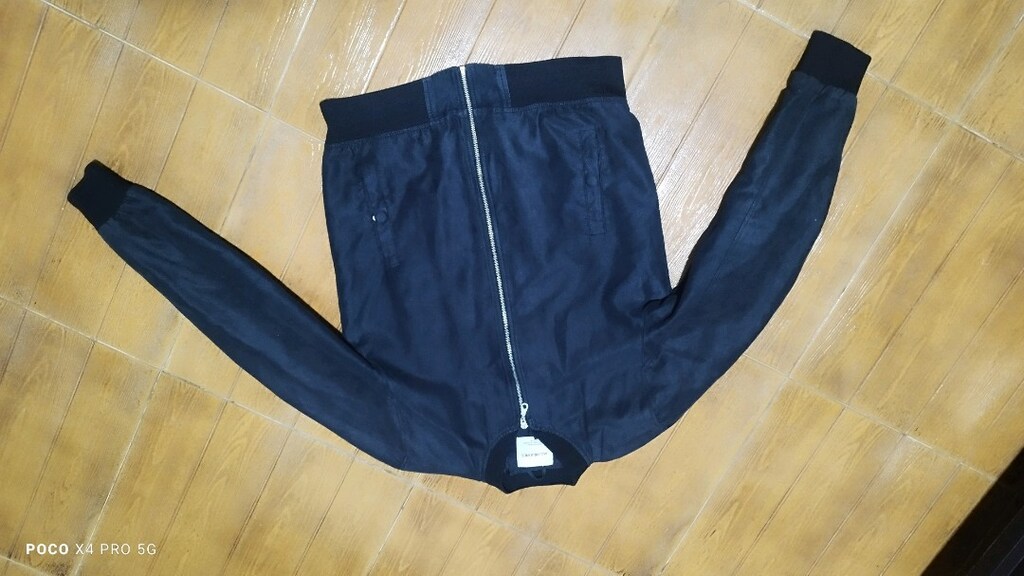 #Jack&Jones süet mont..Koyu antrasit ya da koyu lacivert rengi. - 4