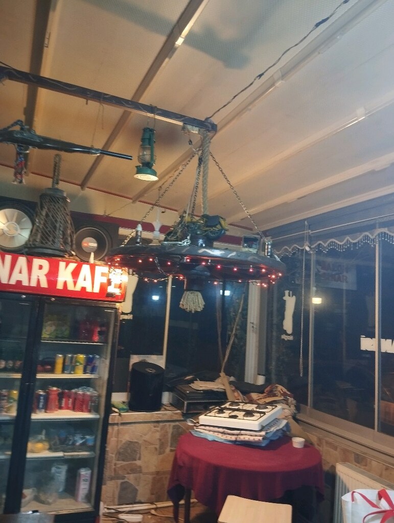 Nostaljik el emeği kafe avizesi - 7