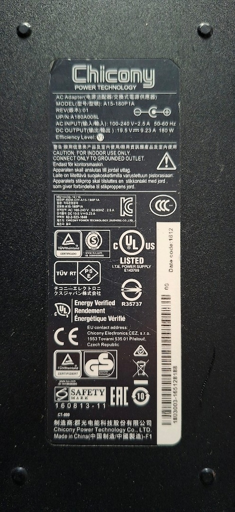Orjinal MSI + Monster Chicony 19.5v - 9.23a - 180w Notebook Adaptör - 3