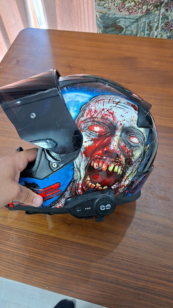 Sahibinden Sorunsuz LS2 Rapid Zombi Kask + Y5X İnterkom + Aparat Seti - 5