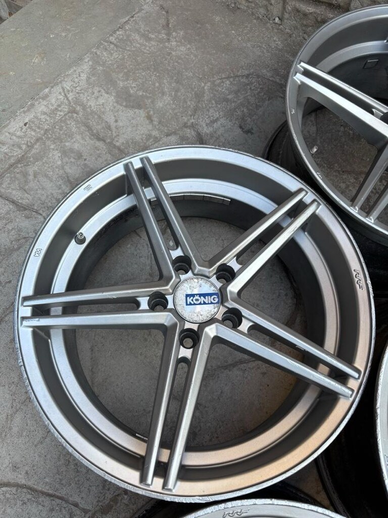 18 inç 5x112 5x114.3 koning çelik jant takımı - 4