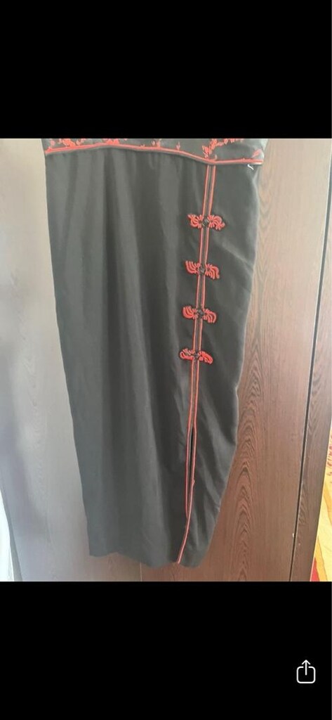 Çin Japon geleneksel cheongsam kimono elbise - 2