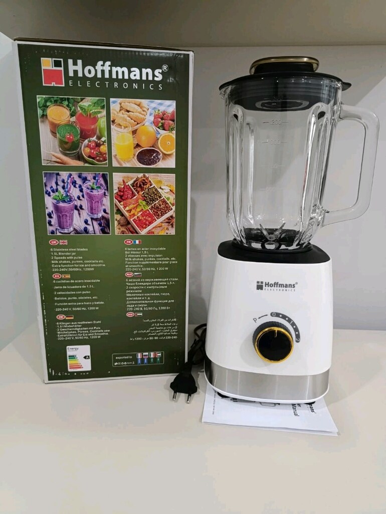 Hoffmans 1.5 L 1200W Cam Sürahili Buz Kırıcı Blender - 4