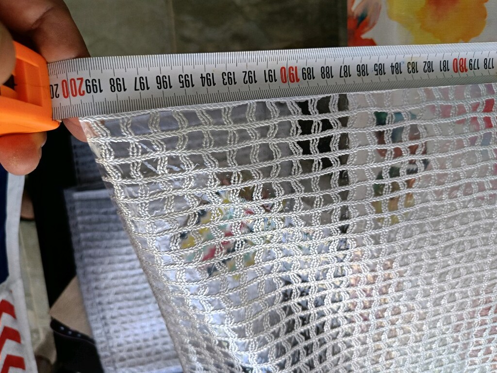 Hasır örgü desenli PVC masa örtüsü - 4