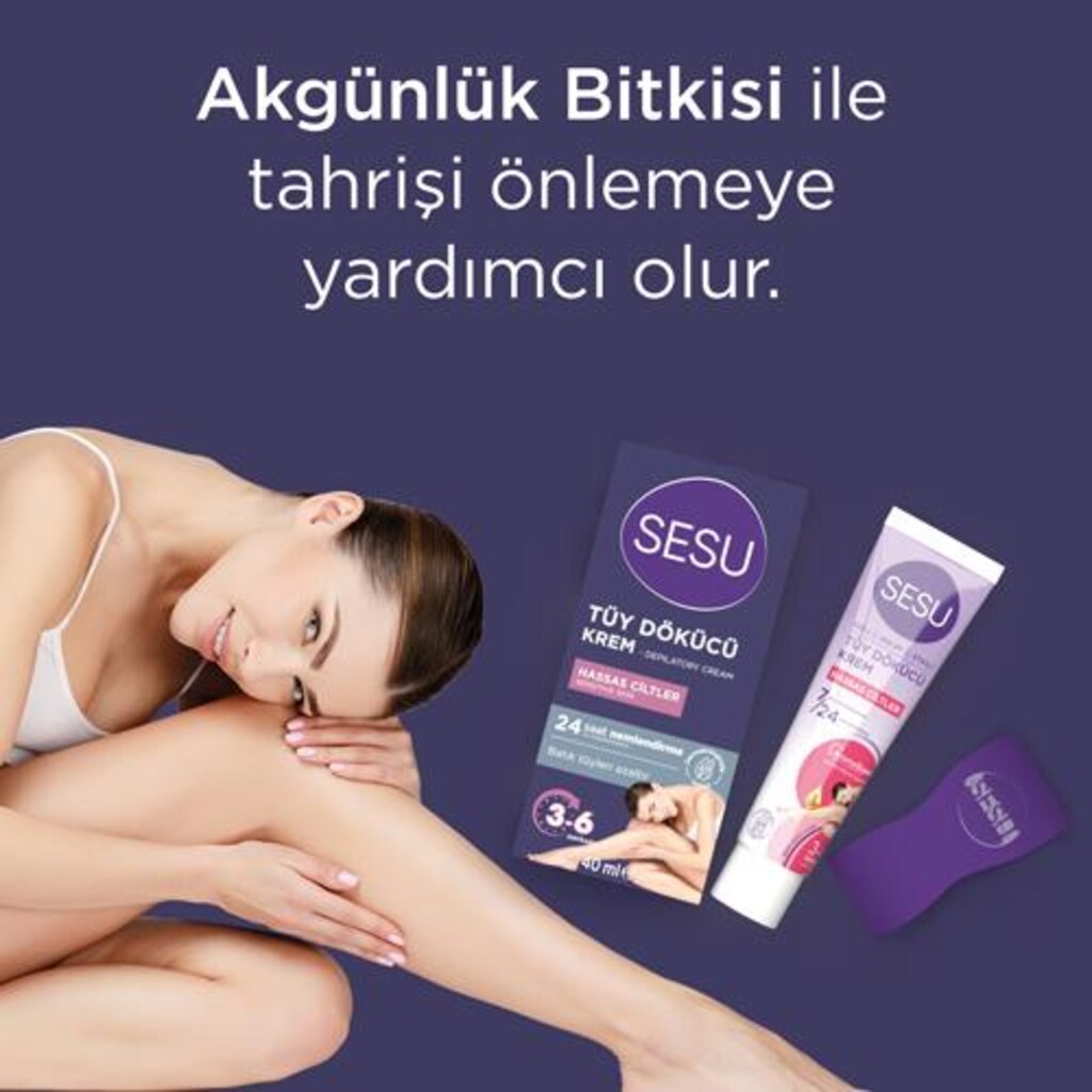 SESU TÜY DÖKÜCÜ KREM HASSAS CİLTLER 40 ML - 4