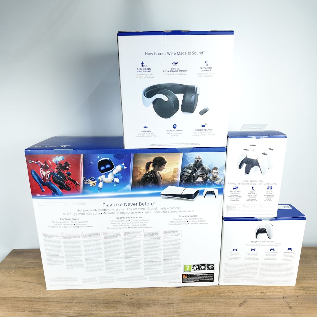 PLAYSTATION 5 SLIM CDLİ ÇİFT KOLLU + ŞARJ İSTASYONU + KULAKLIK - 2