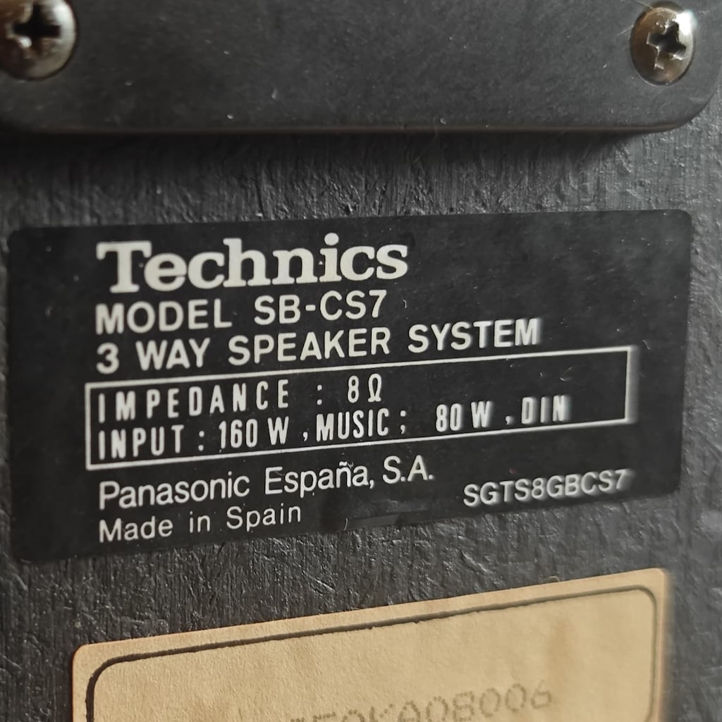 Technics SB-CS7 3 Yollu Hoparlör takımı - 12