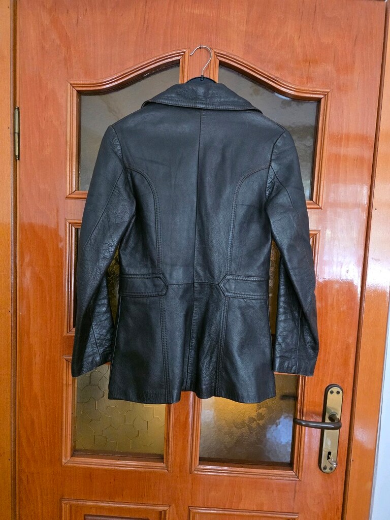 kahverengi vintage deri ceket kusursuz — görsel 8/18