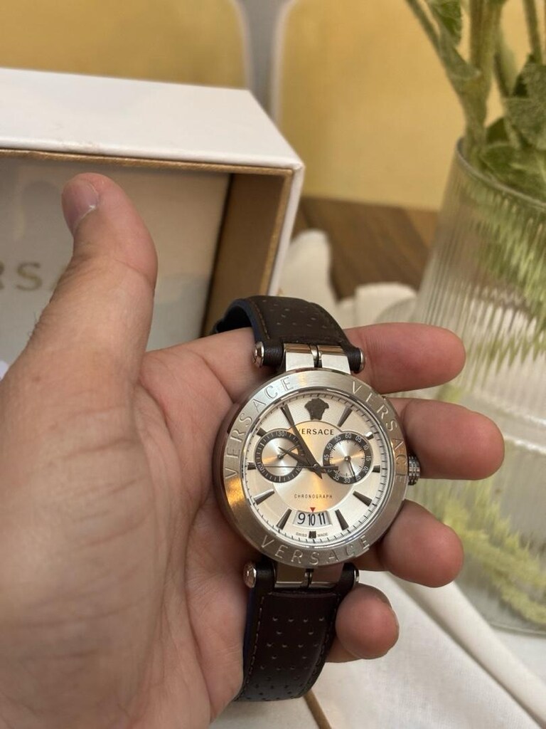 Sıfır Orjinal Deri Kordon Versace - 6
