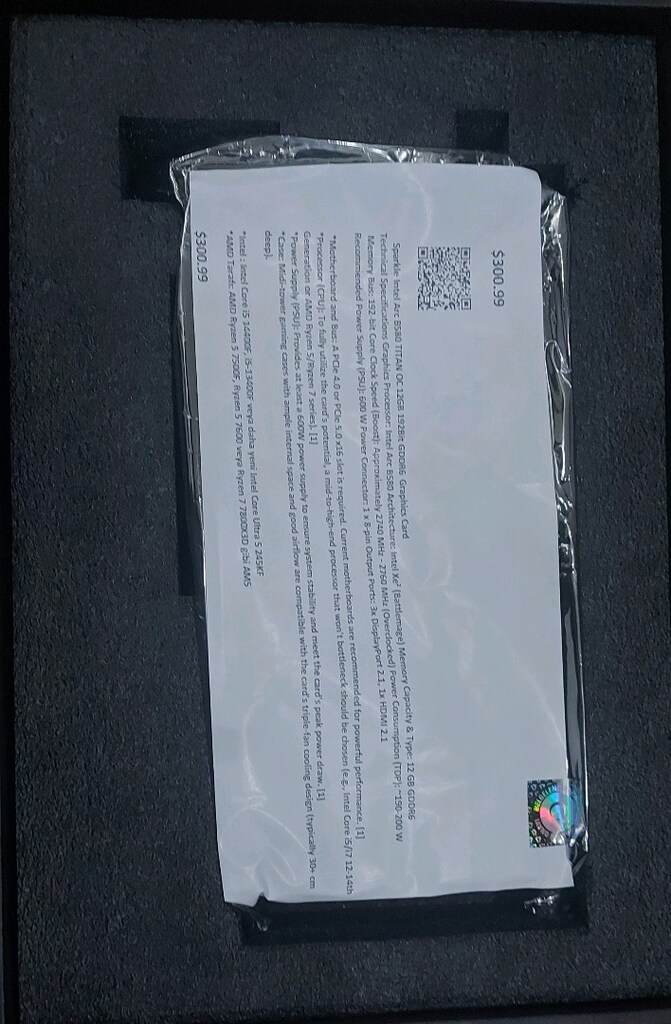 SAPPHIRE Sparkle Ntel Arc B580 Tıtan Oc 12GB Ekran Kartı - 7