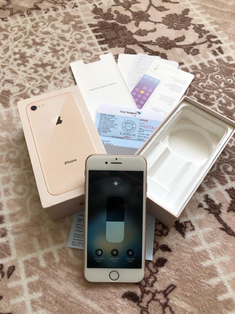 Fatura kutu ve aksesuar var pil100 Rose gold - 4
