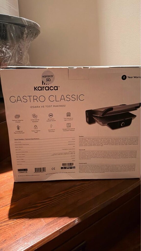 Karaca Gastro Grill Glass Premium 6 Dilim Kapasiteli Döküm Tost Makine - 2