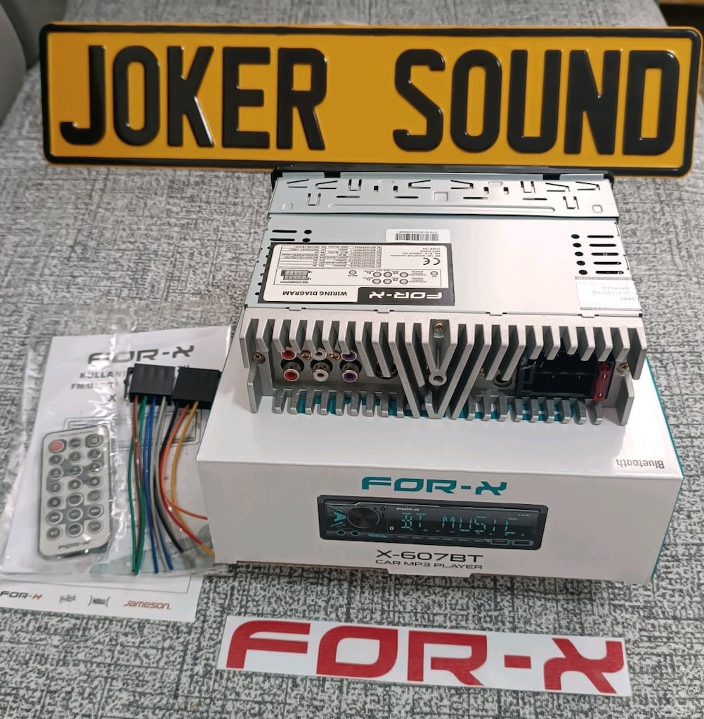 FOR-X X-607BT 3 ANFİ CİKİSİ RENKLİ EKRAN 2 USB AUX APP KONTROL - 3