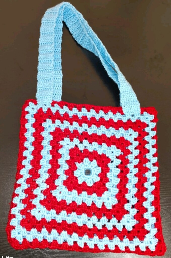 örgü motif canta - 4