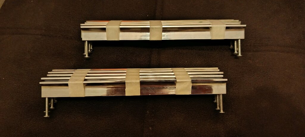 Cekmece dolap kulpu krom kaplama metal 22.5 cm mantolama mesafesi - 2