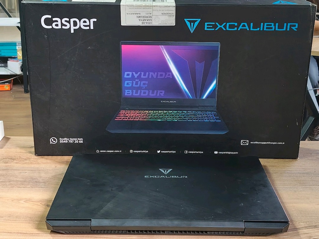 EXCALİBUR G770 İ5 12450F 16RAM RTX 3050 512 M2 SSD TEMİZ LAPTOP - 5