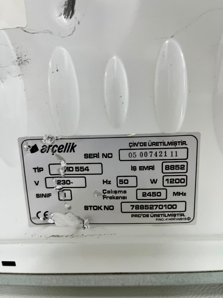 KLAS OFİS PENDİK ARÇELİK MD554 MİKRODALGA FIRIN İKİNCİ EL - 5