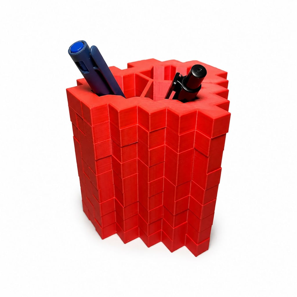 Yapı3D Piksel Tasarım Kalemlik 4’lü Set – Dekoratif Masaüstü Organizer - 5