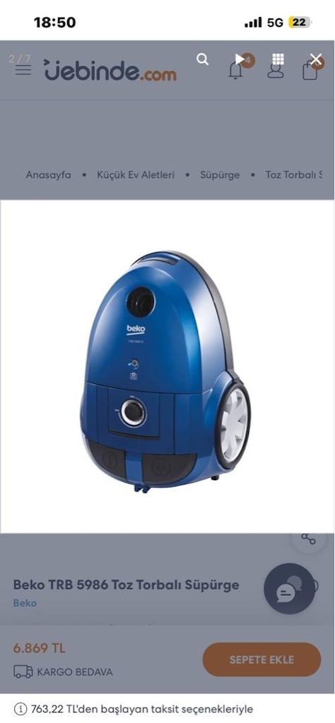 BEKO TOZ TORBALI SÜPÜRGE - 3