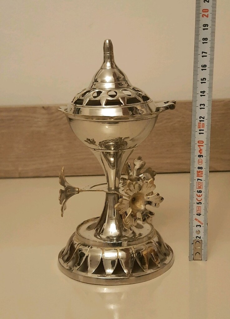 Antika Eski Pirinç Buhurdanlık - 2