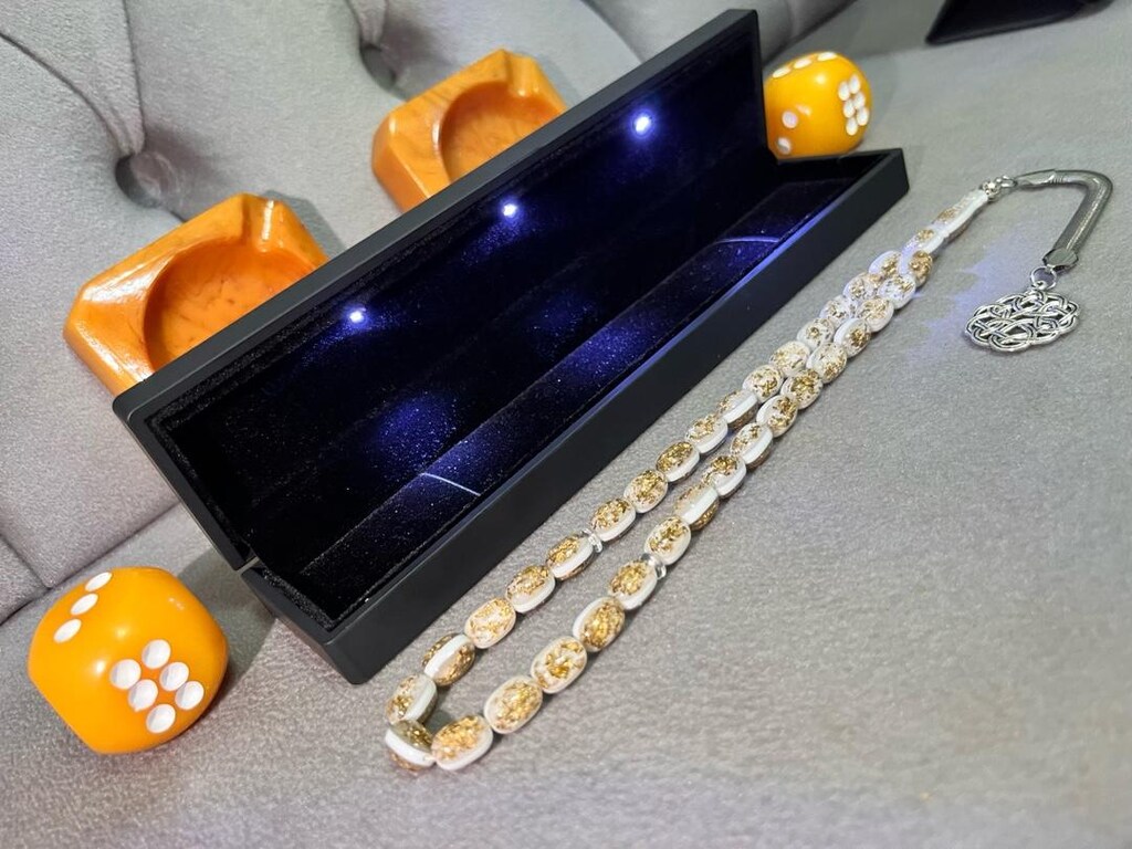Golden Rosery ‘Aşk Raconsaldır’Tesbihidir Beyaz - 7