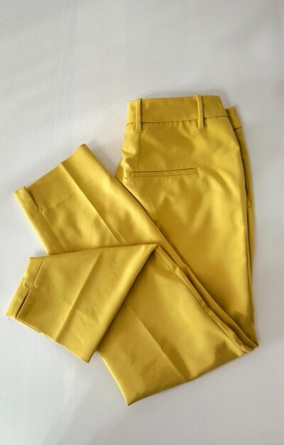 Zara Sarı Kadın Pantolon