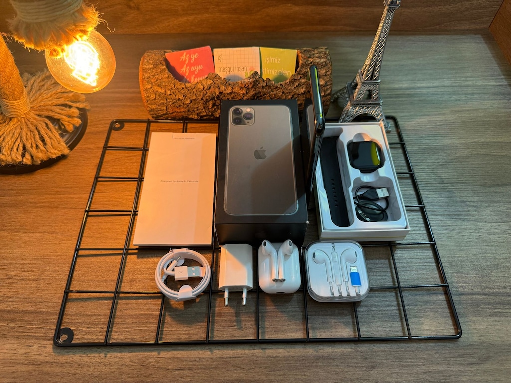 FULL AKSESUARLI İPHONE 11 PRO MİD GREEN - 6