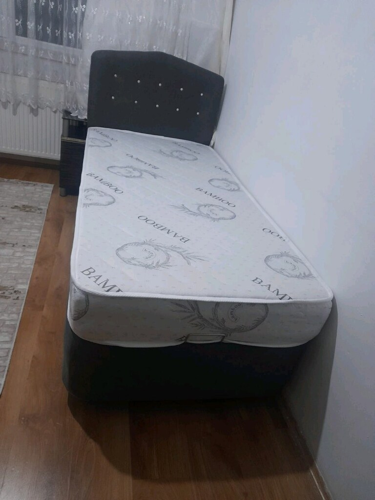 tek kişilik baza başlık yatak 3lü set - 3
