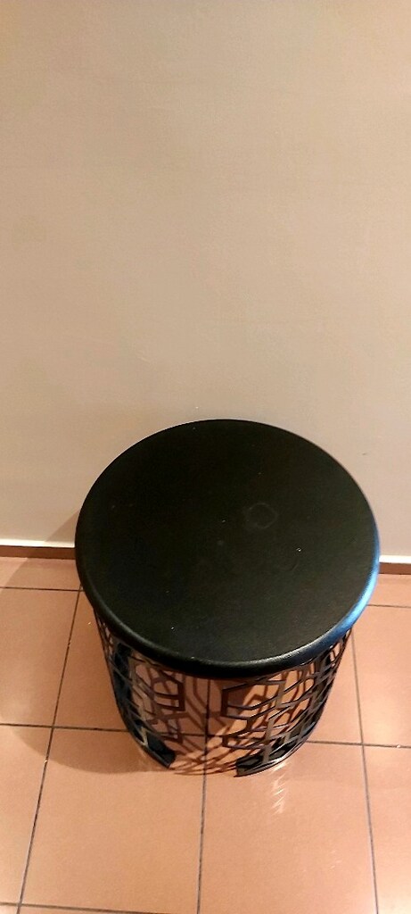 Metal aksamlı geometrik modern formlu büyük ağır sehpa şık dekor - 3