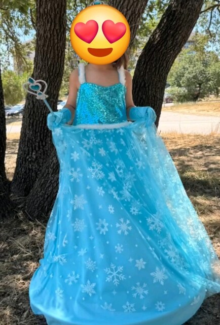 5 6 yaş elsa elbisesi