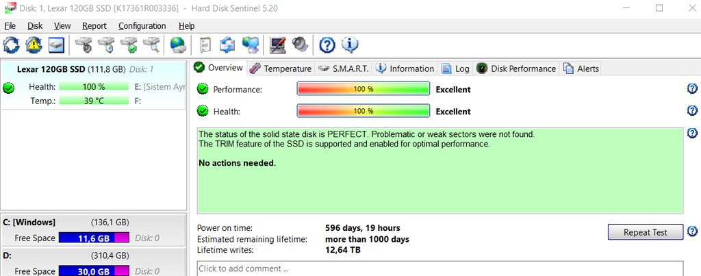 Lexar 120GB SSD - 2