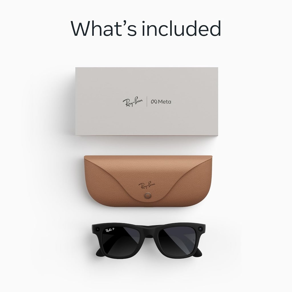 RAYBAN META 2 KAMERALI POLARİZE SİYAH GÖZLÜK - 2