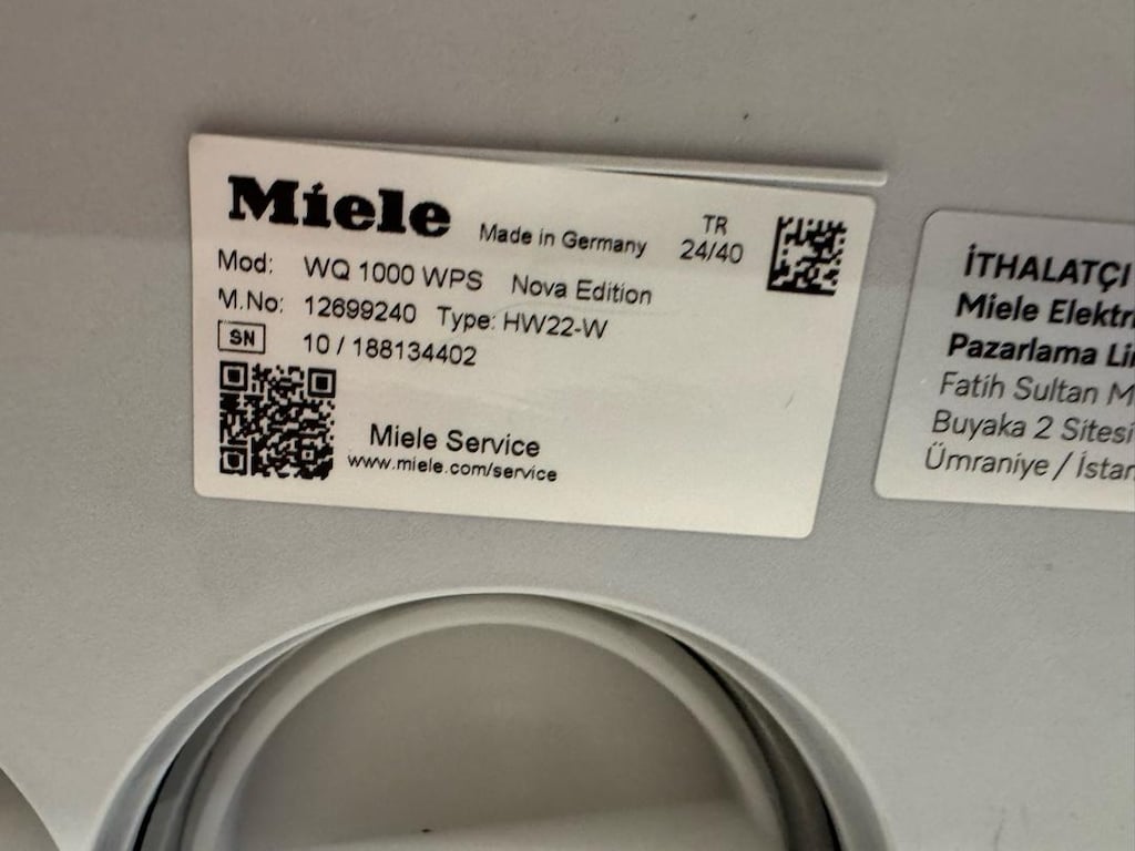 Miele Çamaşır Makinesi Sıfır Garantili ( Gaggenau Smeg Liebherr ) - 5