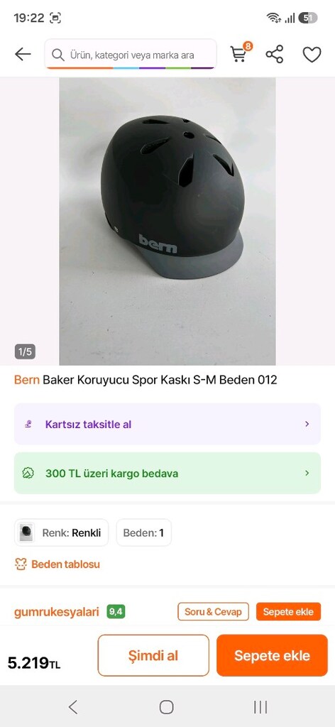 Bern spor koruyucu kask - 7