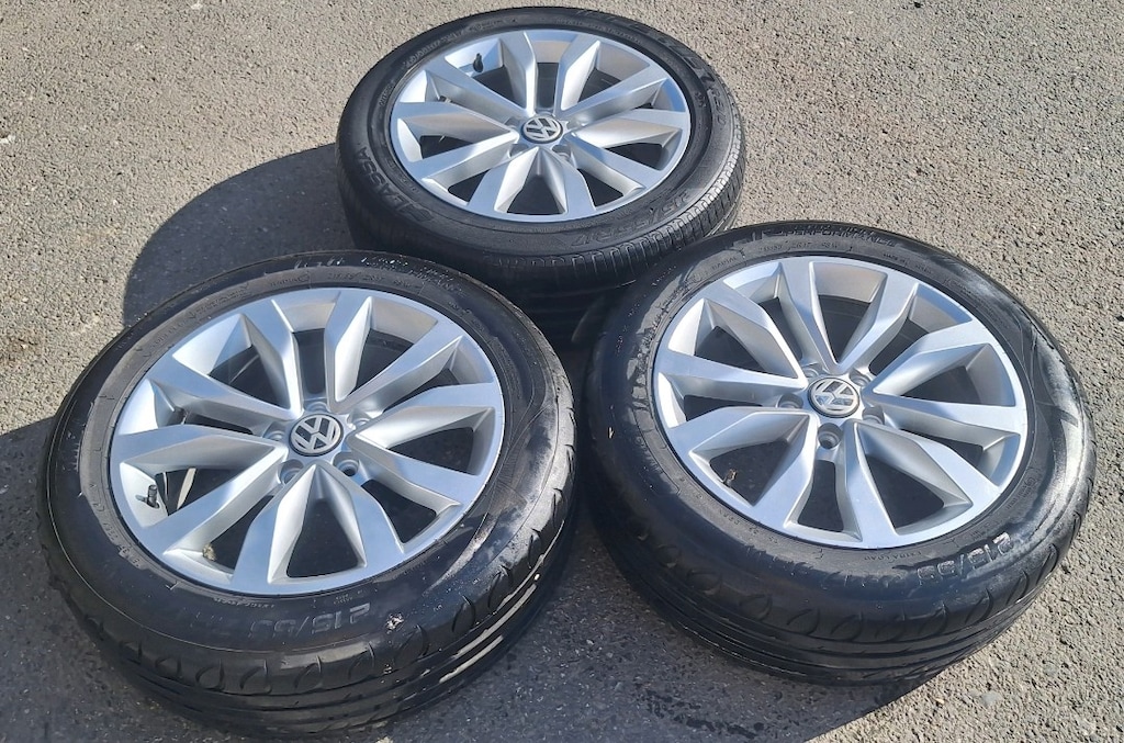 215 55 17 ORJİNAL JANT LASTİK 2 ADET JETTA CADDY GOLF AUDİ PASSAT UYUM - 4