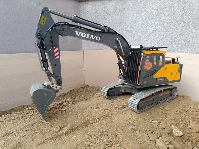Rc Ekskavatör 1/14 Double e hoby Volvo 160e Extralı