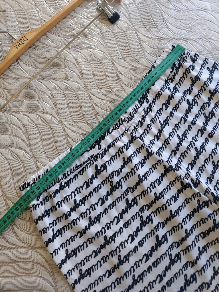 Beli lastikli kadın el Yazısı desen Şort - 7
