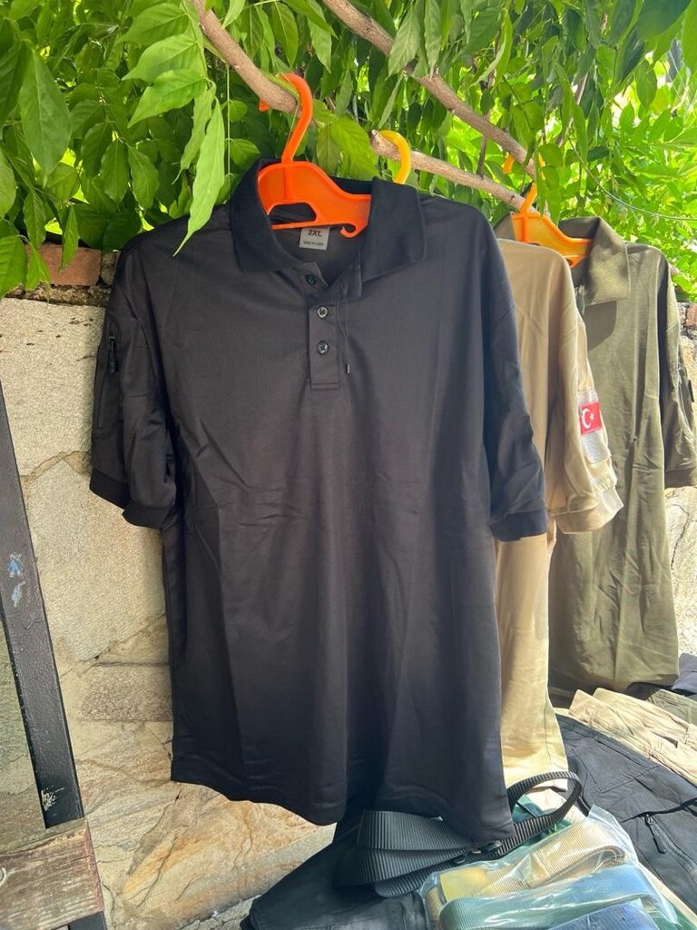Polo yaka kısa kollu taktik tişört - 3