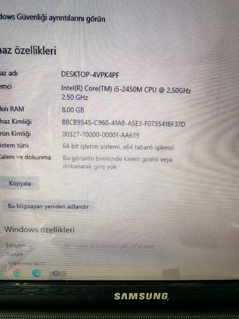 Samsung Laptop i5 işlemci sorunsuz - 5