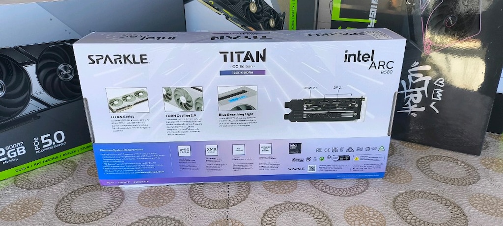 sparkle titan oc edition luna white ARC B580 SIFIR KAPALI KUTU - 5