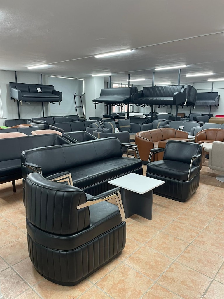 KLAS OFİS ÜSKÜDAR ÇELİKEL 3+1+1 DERİ KOLTUK TAKIMI SIFIR - 2