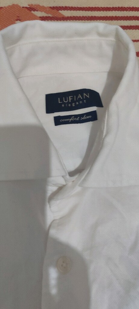 lufıan marka uzun kol erkek keten gömlek bır defa tek giyildi - 3